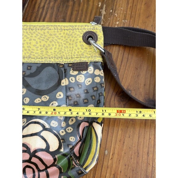 Original FOSSIL Key Per Purse Crossbody Boho Handbag - Floral Print - Picture 10 of 11